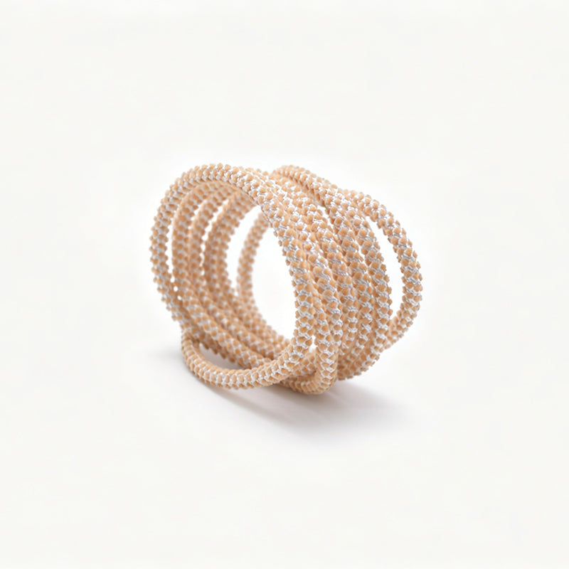 Custom Dot Pattern Braided Drawstring Cord, Two-Tone Spotted Woven Rope for Bags Garment