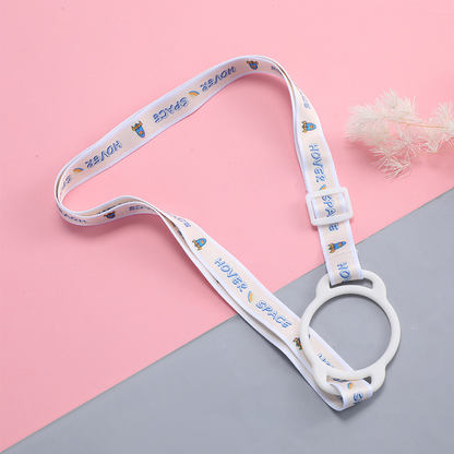 Custom Sublimation Water Bottle Strap, Kids Adjustable Drink Bottle Lanyard with Silicone Ring, Portable Crossbody Water Bottle Holder Strap