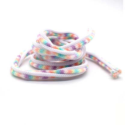 Custom Knitted Round Drawstring Cord, Polyester Knit Rope for Hoodie Garment Bag Accessories OEM