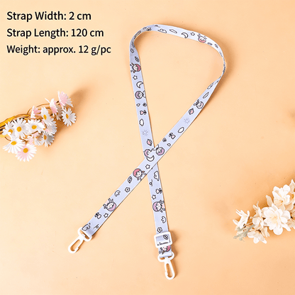 Custom Cute Printed Shoulder Strap, Replacement Lanyard for Water Bottle Bag & Phone Case