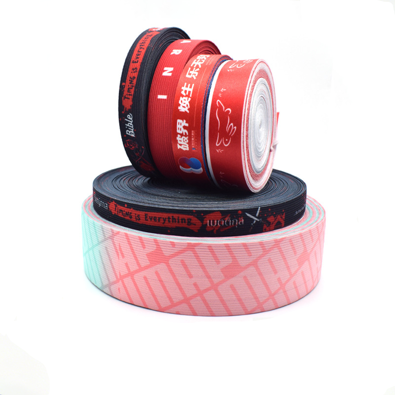 Custom Sublimation Printed Ribbon, Logo Heat Transfer Satin Ribbon for Gift Packaging Garment