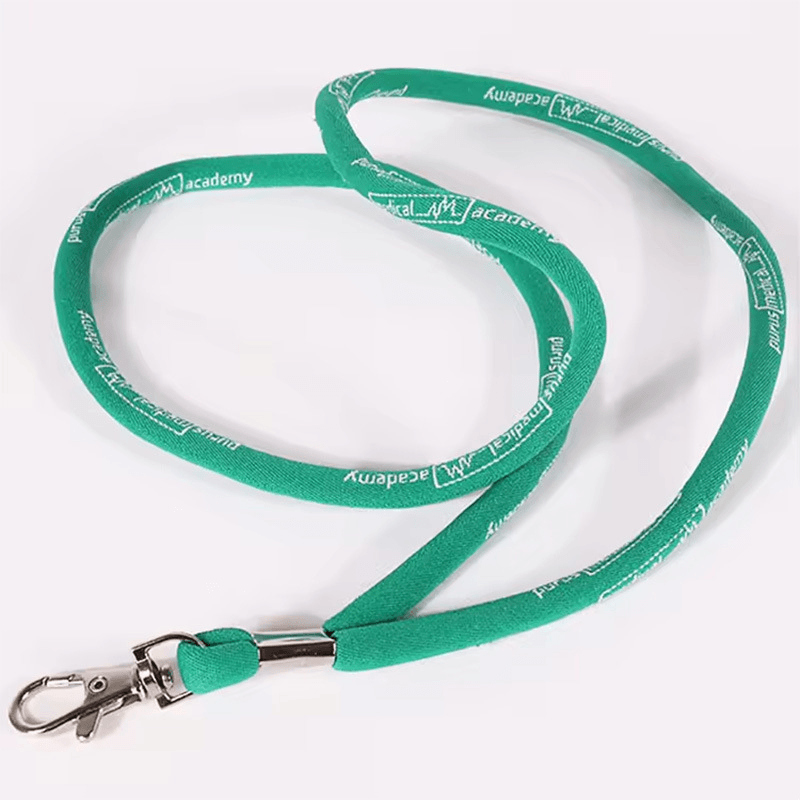 Custom Jacquard Logo Lanyard | Woven Pattern Neck Strap for ID Badge, Phone & Exhibition Events