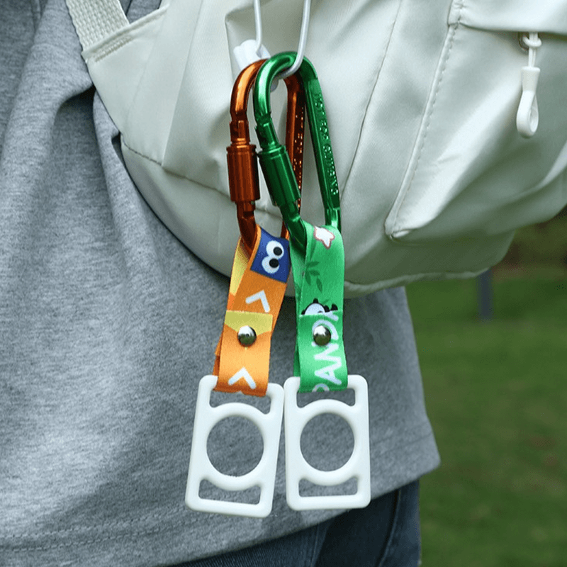 Custom Sublimation Water Bottle Lanyard with Carabiner & Silicone Loop, Portable Drink Bottle Holder Hook