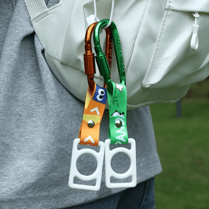 Custom Sublimation Water Bottle Lanyard with Carabiner & Silicone Loop, Portable Drink Bottle Holder Hook