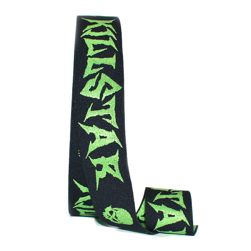 Custom Printed Jacquard Polyester High‑Elastic Woven Elastic Webbing Strap