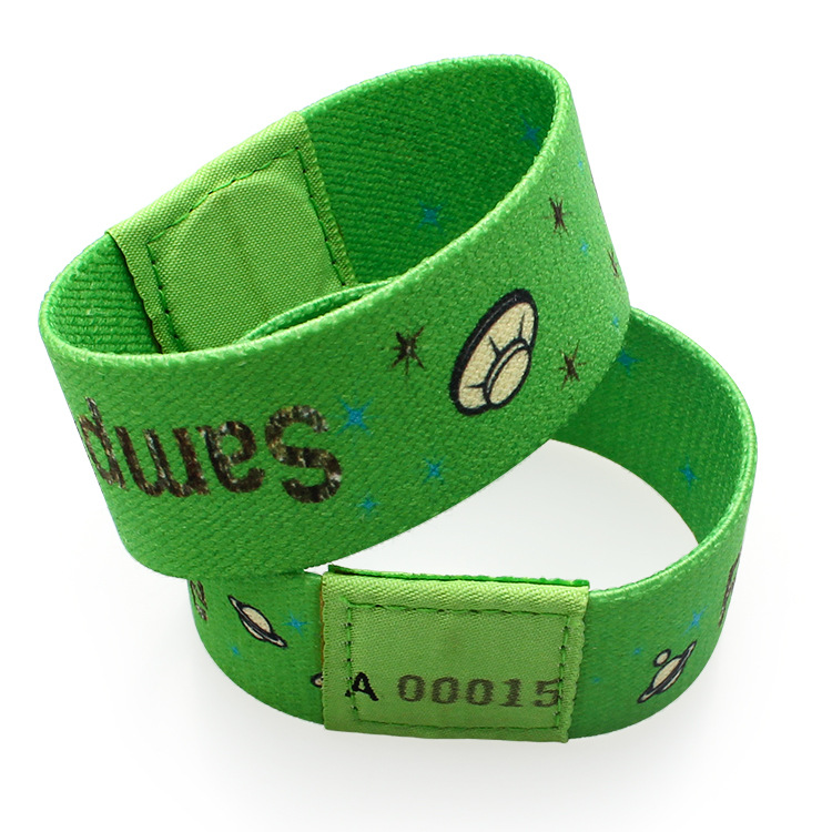 Custom Sublimation Elastic Wristband, Printed Fabric Stretch Bracelet for Events Party