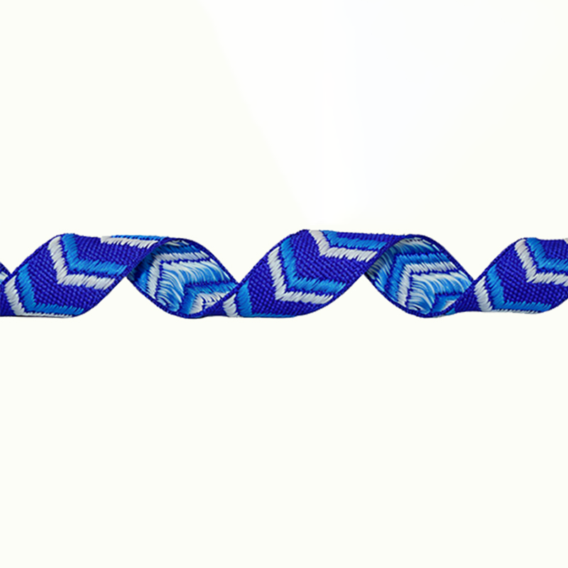 Herringbone Polyester Webbing Strap Custom Color Jacquard Webbing For Bag Lanyard Handle