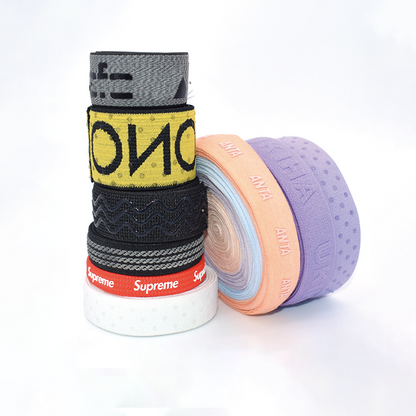 Custom Anti-Slip Silicone Dot Elastic Band, Screen Printed Logo Elastic Webbing for Underwear Sportswear