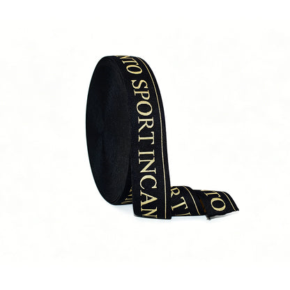 Custom Jacquard Printed Elastic Webbing Band, Logo Jacquard Elastic Tape for Garment Underwear Accessories