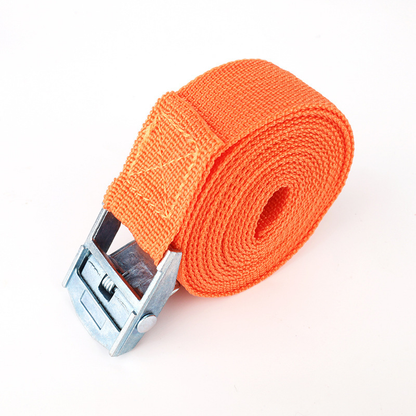Custom OEM Polyester Cargo Lashing Strap Adjustable Luggage Binding Belt With Cam Buckle Custom Logo Color Length