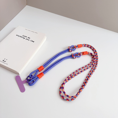 Custom Color Braided Phone Lanyard Woven Strap Crossbody Mobile Phone Wrist Strap for Key Bag