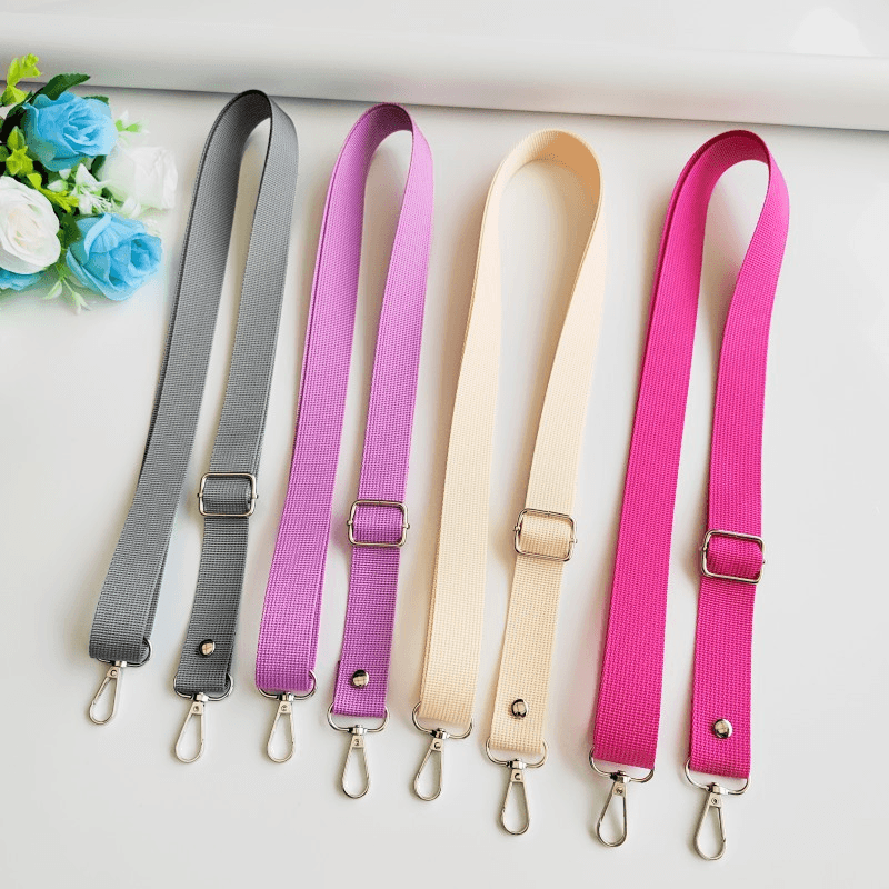 Custom Solid Color Adjustable Bag Strap, Replacement Crossbody Purse Shoulder Strap for Handbag & Backpack
