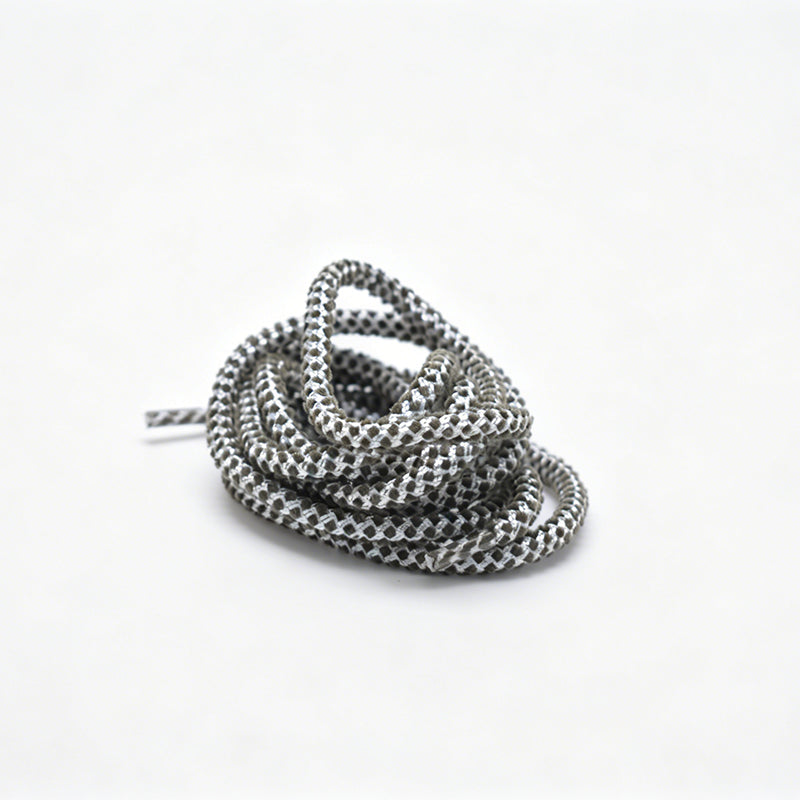 Custom Dot Pattern Braided Drawstring Cord, Two-Tone Spotted Woven Rope for Bags Garment