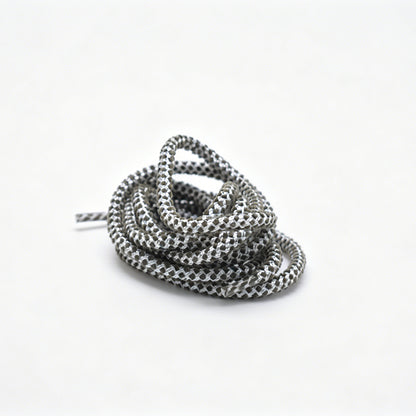 Custom Dot Pattern Braided Drawstring Cord, Two-Tone Spotted Woven Rope for Bags Garment