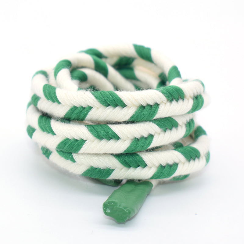 Custom 3-Strand Twisted Cotton Hemp Rope, Multi Color Braided Flat Twine Cord for Bag Decoration