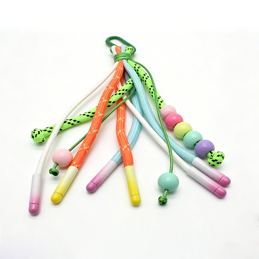 Custom Color Beaded Braided Tassel Keychain Handbag Backpack Decor Pendant