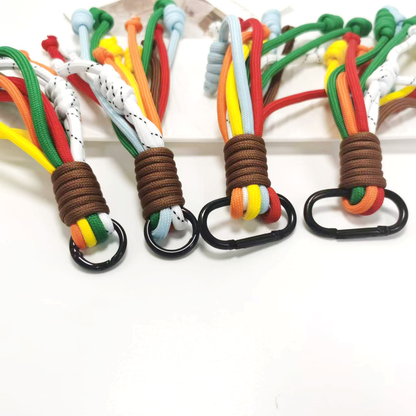 Custom Color Braided Tassel Keychain Handbag Decorative Tassel Pendant for Bag Garment Accessory