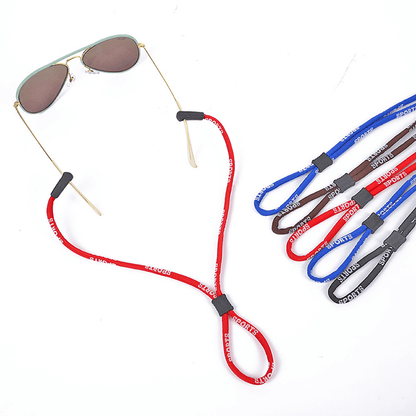 Custom Adjustable Eyeglass Strap, Non-Slip Polyester Sports Glasses Lanyard with Inner Buckle