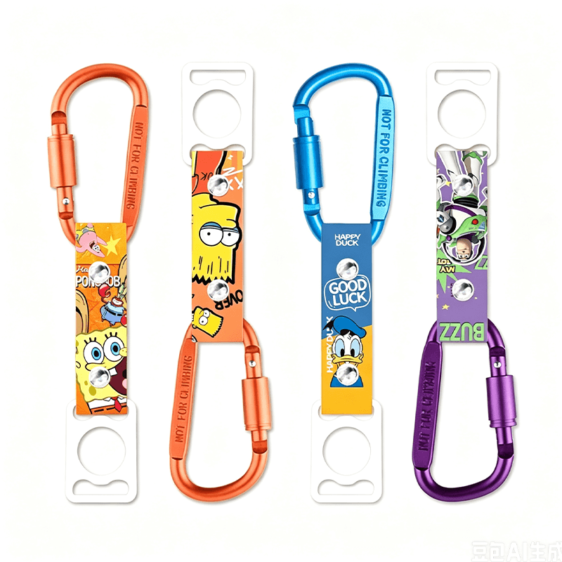 Custom Sublimation Water Bottle Lanyard with Carabiner & Silicone Loop, Portable Drink Bottle Holder Hook