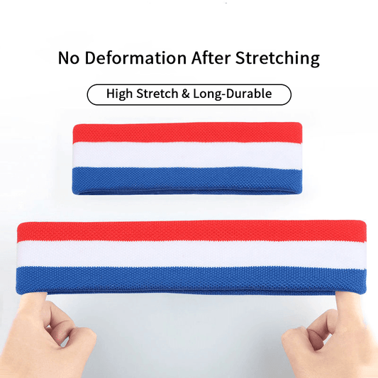 Custom Cotton Sports Headband Wristbands, Sweat Absorbent Gym Workout Running Hairband
