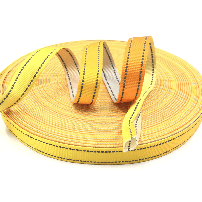 Custom Gradient Polyester Webbing,Heat Transfer Printed Solid Hollow Webbing Strap for Pet Harness,Bags,Luggage,Garment Accessories