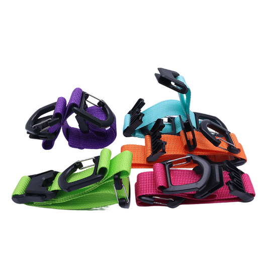 Custom Luggage Hook Strap, Adjustable Suitcase Add-A-Bag Strap with Double Hooks OEM