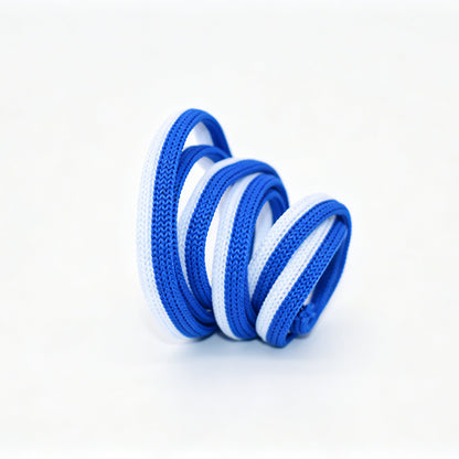 Custom Striped Hollow Knit Drawstring, Tubular Polyester Cord for Hoodie & Garment OEM