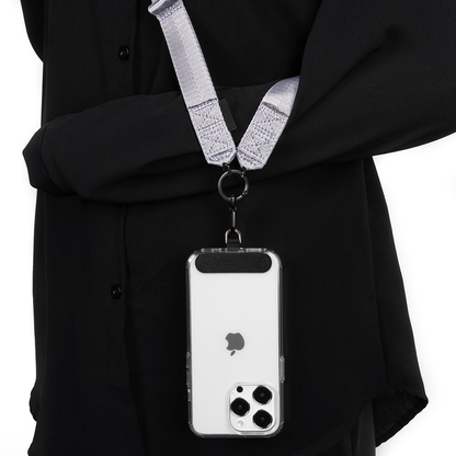 Custom Adjustable Phone Crossbody Lanyard, Detachable Buckle Wrist Strap with Universal Patch