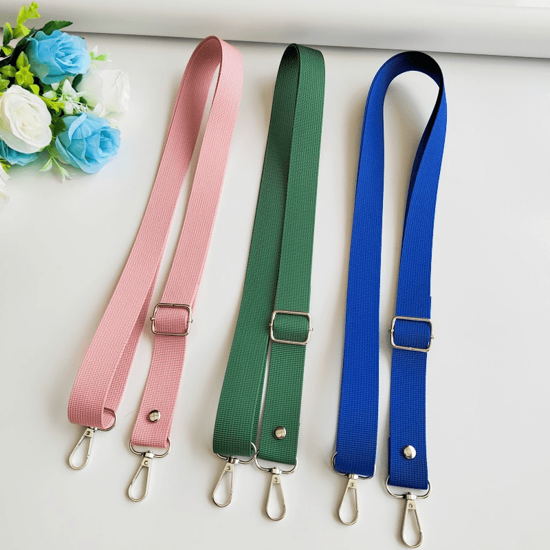 Custom Solid Color Adjustable Bag Strap, Replacement Crossbody Purse Shoulder Strap for Handbag & Backpack
