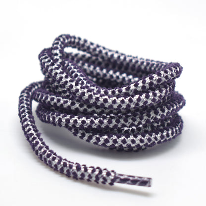 Custom Dot Pattern Braided Drawstring Cord, Two-Tone Spotted Woven Rope for Bags Garment