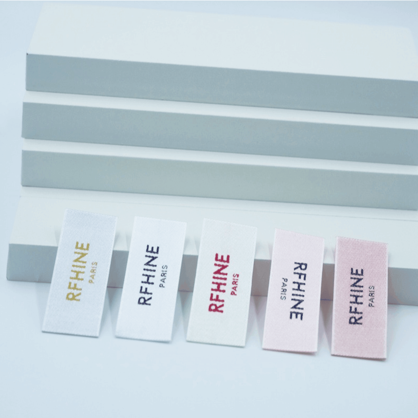 Custom Company Logo Woven Labels | Brand Garment Neck Woven Tags