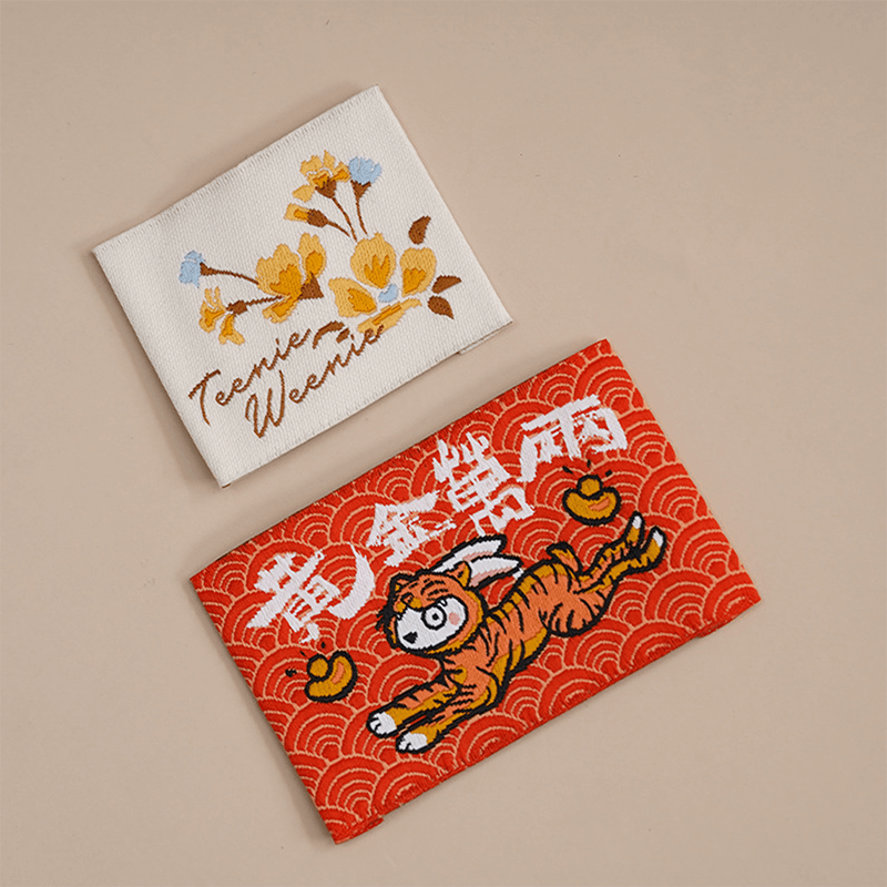 Custom Cartoon Woven Labels | Cute Pattern Garment Woven Tags